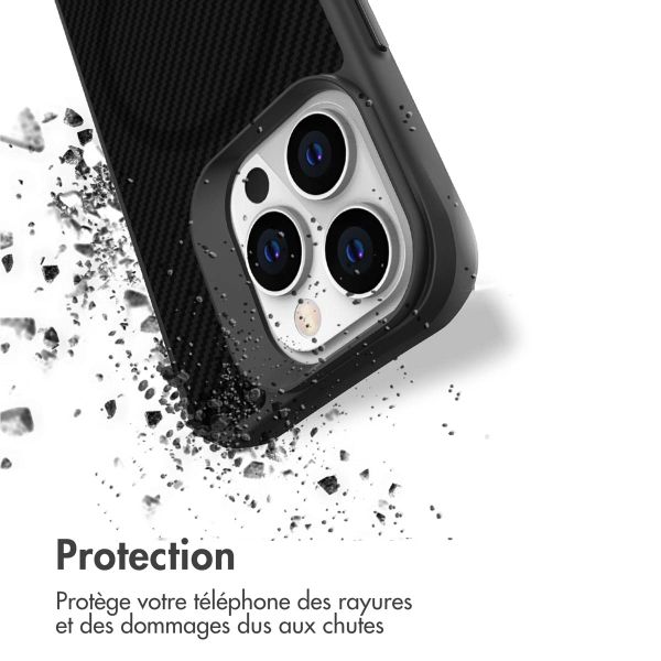 imoshion Rugged Hybrid Carbon Case avec MagSafe Apple iPhone 14 Pro - Noir
