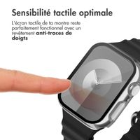 imoshion Coque rigide brillante à couverture complète Apple Watch 7 / 8 / 9 - 45 mm - Argent