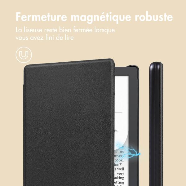 imoshion Étui de liseuse portefeuille Slim Hard Pocketbook Verse / Verse Lite / Verse Pro / Vivlio Light / Light HD - Noir