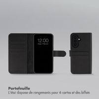 Accezz Coque portefeuille Edge amovible avec MagSafe Samsung Galaxy A27 (5G) - Noir