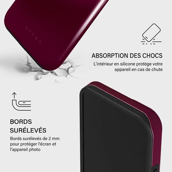 Burga Coque Tough MagSafe Apple iPhone 13 - Dark Cherry