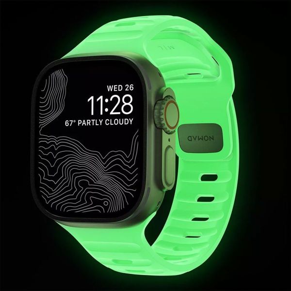 Nomad Bracelet Sport FKM Apple Watch | 44/45/46/49 mm - Glow Green