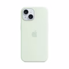 Apple Coque en silicone MagSafe Apple iPhone 15 - Soft Mint