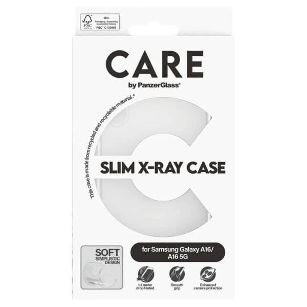 CARE by PanzerGlass Coque Fashion XR Samsung Galaxy A16 - Transparent