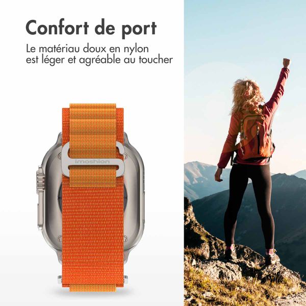 imoshion Bracelet en nylon Alpine Apple Watch | 38/40/41/42 mm - Orange