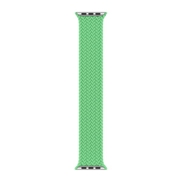 Apple Bracelet Solo tressé Apple Watch | 44/45/46/49 mm - Taille 9 - Bright Green