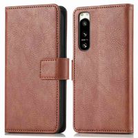 imoshion Étui de télephone portefeuille de luxe Sony Xperia 5 IV - Marron