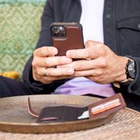Accezz Premium Leather 2 in 1 Wallet Bookcase Samsung Galaxy A35 - Marron