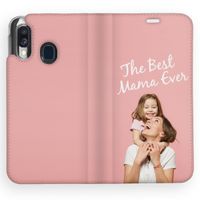 Concevez votre propre housse portefeuille Samsung Galaxy A40 - Blanc