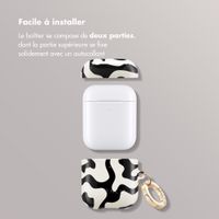 Selencia Coque Vivid  Apple Airpods 1 / 2 - Art Wave Black