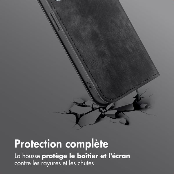 imoshion Étui de téléphone portefeuille Slim Oppo A6 Pro (5G) - Noir