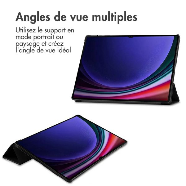 imoshion Coque tablette Trifold Samsung Galaxy Tab S10 Ultra / Tab S9 Ultra - Noir