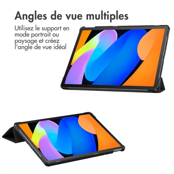 imoshion Coque tablette Trifold Lenovo Idea Tab - Noir