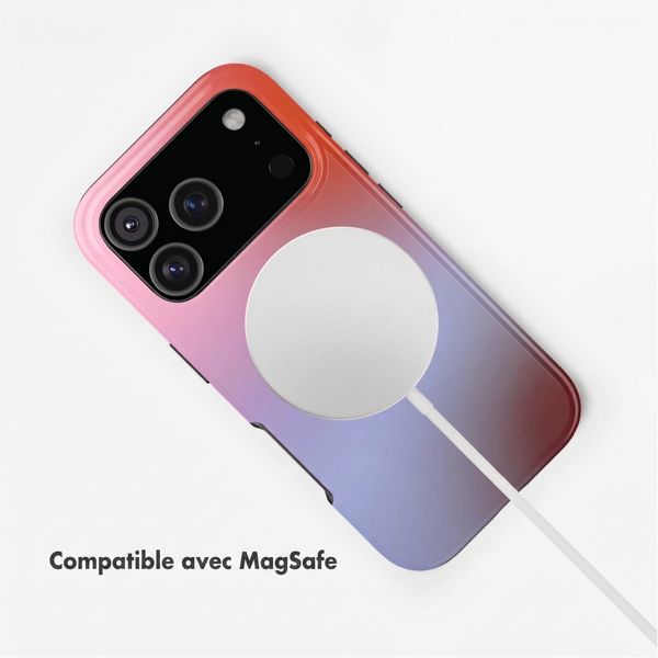 Selencia Coque arrière Vivid avec MagSafe Apple iPhone 18 Pro / 17 Pro - Gradient Soft Blush
