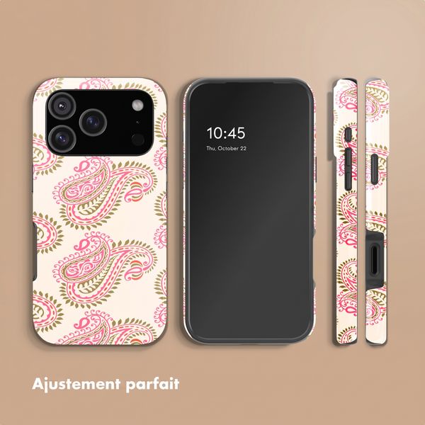 Selencia Coque arrière Vivid avec MagSafe Apple iPhone 18 Pro Max / 17 Pro Max - Paisley Blush