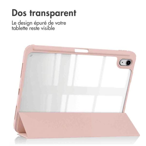 imoshion Coque tablette rigide Trifold Apple iPad 11 (2025) 11 pouces A16 / iPad 10 (2022) 10.9 pouces - Rose
