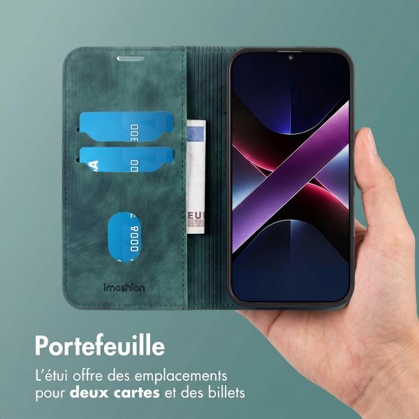 imoshion Étui de téléphone portefeuille Slim Xiaomi Poco X7 Pro - Vert