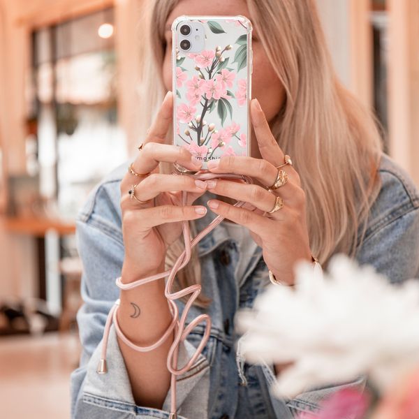 imoshion Coque Design avec cordon Samsung Galaxy A72 - Cherry Blossom