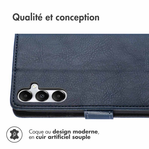 imoshion Étui de télephone portefeuille de luxe Samsung Galaxy A26 - Bleu foncé