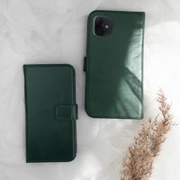 Selencia Étui portefeuille en cuir véritable Samsung Galaxy A51 - Vert