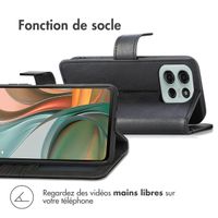 imoshion Étui de télephone portefeuille de luxe Motorola Moto G75 5G - Noir