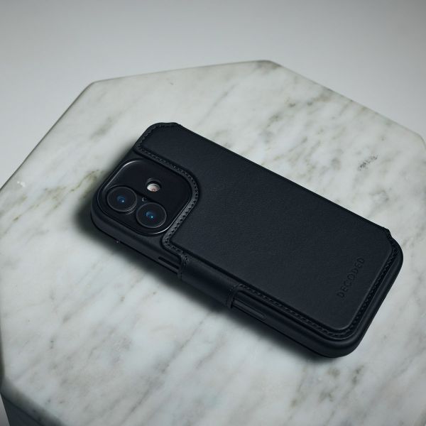Decoded Portefeuille détachable 2 en 1 en cuir MagSafe Apple iPhone 17 Pro Max - Navy Shadow