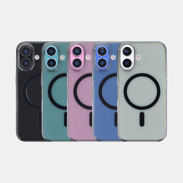 Accezz Lite coque arrière avec MagSafe Apple iPhone 16 - Smokey Clear