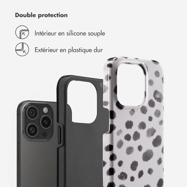 Selencia Coque arrière Vivid Apple iPhone 15 Pro - Trendy Leopard