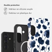Selencia Coque arrière Vivid avec MagSafe Samsung Galaxy S25 - Midnight Blossom
