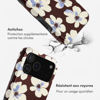 Selencia Coque arrière Vivid Apple iPhone 18 Pro Max / 17 Pro Max - Choco Flower Pop