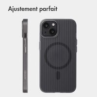 Accezz Coque arrière Lite avec MagSafe | Fluted | Apple iPhone 13 - Gris