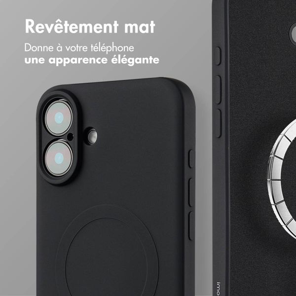 imoshion Coque Couleur avec MagSafe Apple iPhone 16 Plus - Noir