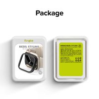Ringke Style de lunette Apple Watch 7 / 8 / 9 - 45 mm - Hairline Plain Silver