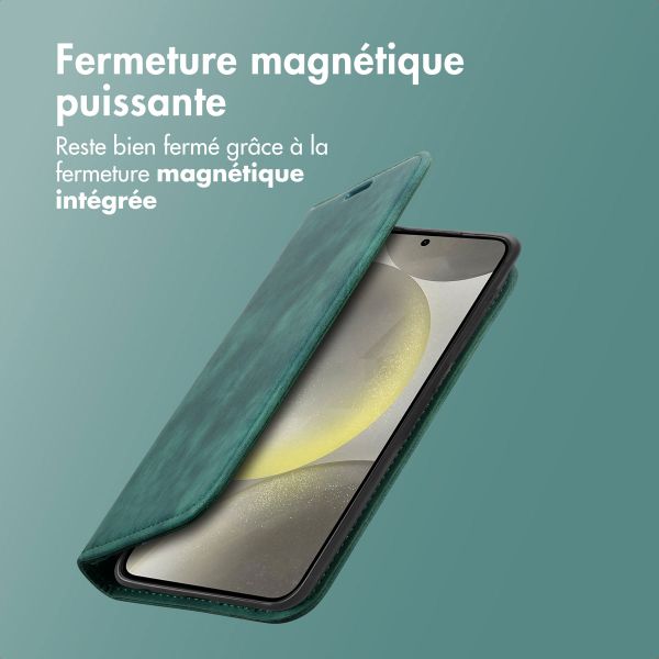imoshion Étui de téléphone portefeuille Slim Samsung Galaxy S25 / S24 - Vert