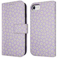 imoshion Étui de télephone portefeuille Design Apple iPhone SE (2022 / 2020) / 8 / 7 / 6(s) - White Daisy
