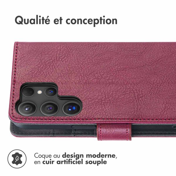 imoshion Étui de télephone portefeuille de luxe Samsung Galaxy S25 Ultra - Bordeaux