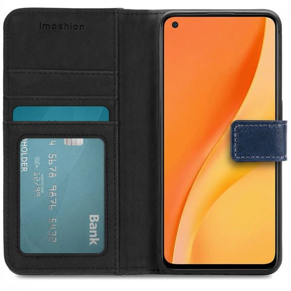 imoshion Étui de télephone portefeuille de luxe OnePlus Nord 2 - Bleu foncé
