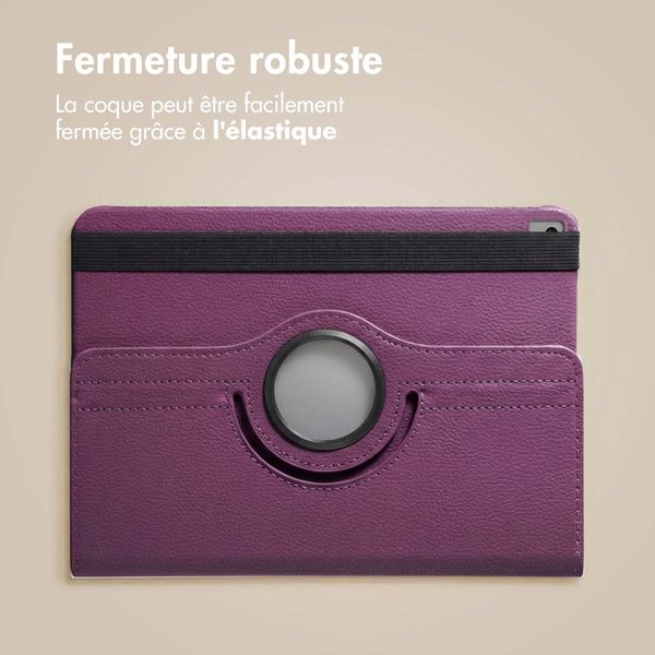 imoshion Coque tablette rotatif à 360° Apple iPad 9 (2021) 10.2 pouces / iPad 8 (2020) 10.2 pouces / iPad 7 (2019) 10.2 pouces - Violet
