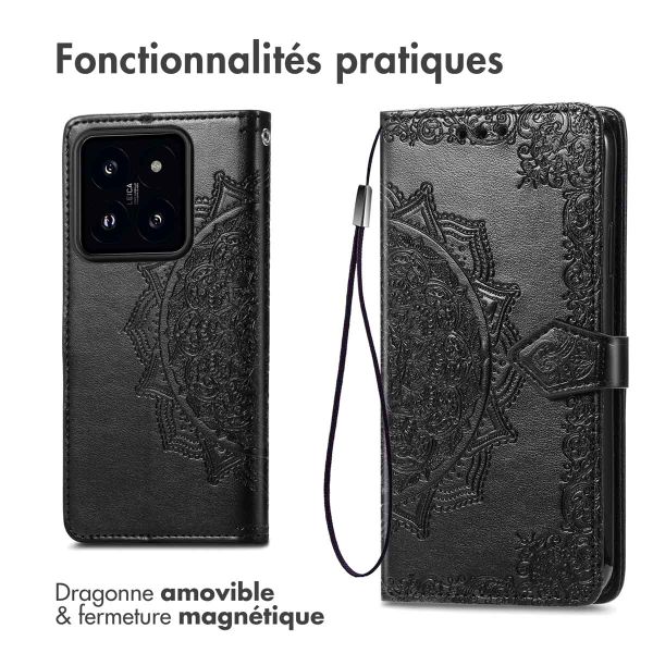 imoshion Etui de télephone Mandala Xiaomi 14 - Noir