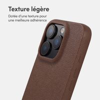 imoshion Coque arrière Texture Apple iPhone 13 Pro - Marron foncé