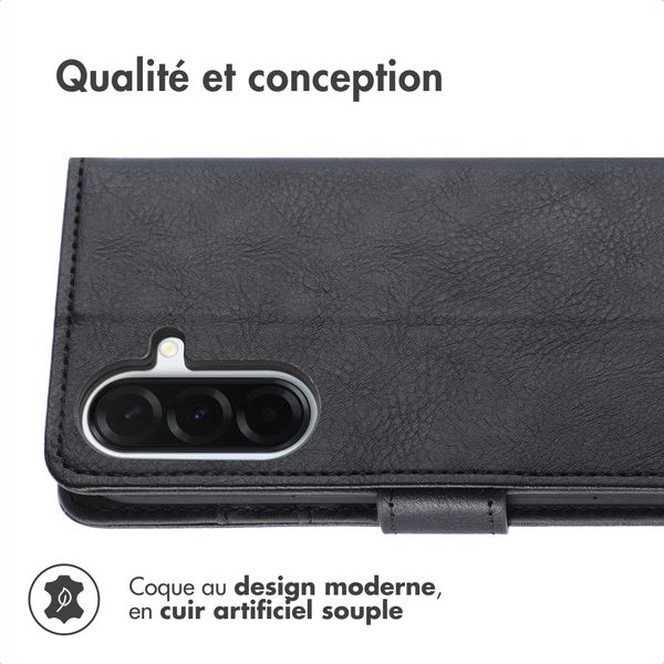 imoshion Étui de télephone portefeuille de luxe Samsung Galaxy A57 (5G) - Noir