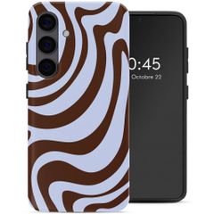 Selencia Coque arrière Vivid Samsung Galaxy S24 - Dream Swirl Chocolate