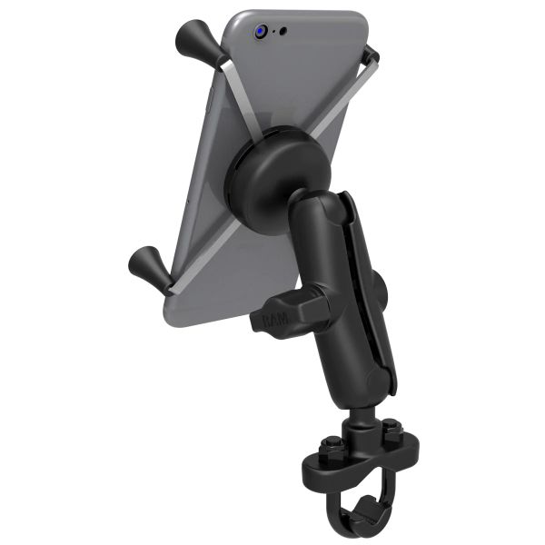RAM Mounts Support de téléphone X-Grip® U-Bolt pour vélo / scooter / moto - Universel - Grand - Noir