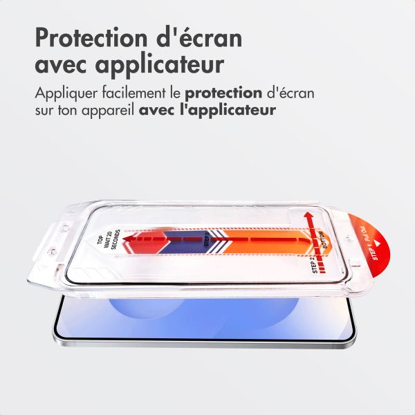 Accezz Protecteur d'écran en verre trempé + Applicateur Samsung Galaxy S25 / S24