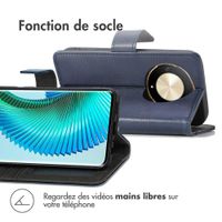 imoshion Étui de télephone portefeuille de luxe Honor Magic 6 Lite - Bleu foncé