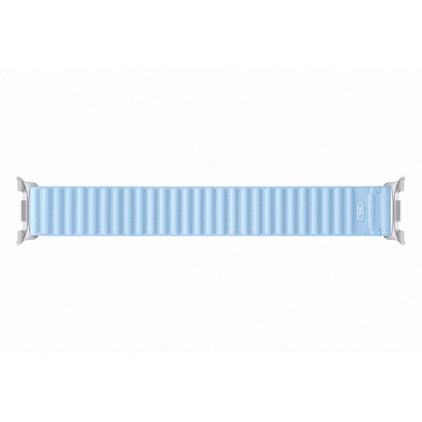 Samsung Bracelet en tissu original Samsung Galaxy Watch 9 (40/44mm) / Watch 8 (40/44mm) / Classic (46mm) - Taille M/L - Bleu