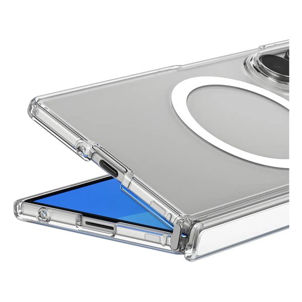 Spigen Coque Ultra Hybrid Pro MagFit Samsung Galaxy Z Fold 8 - Clear / White