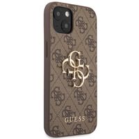 Guess Coque 4G Metal Logo Backcover Apple iPhone 13 Mini - Marron