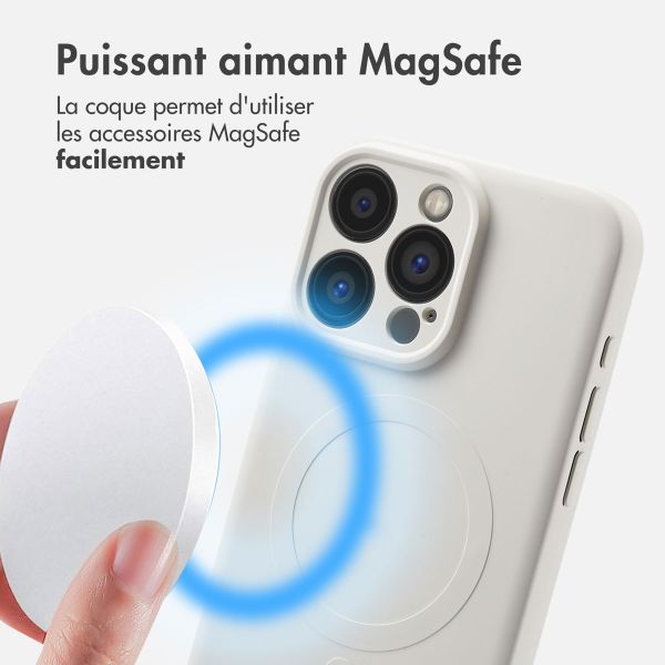 imoshion Coque Couleur avec MagSafe Apple iPhone 15 Pro Max - Beige