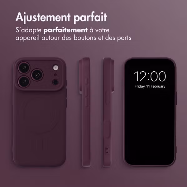 imoshion Coque Couleur avec MagSafe Apple iPhone 18 Pro Max / 17 Pro Max - Bordeaux
